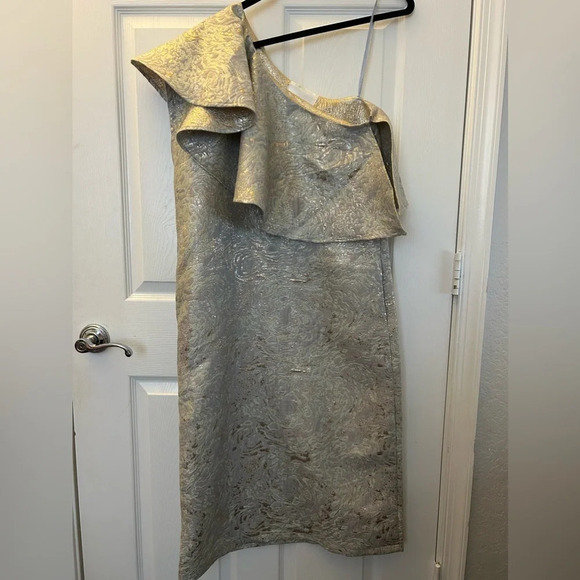 Shop Meg silver dress small - Picture 2 of 6